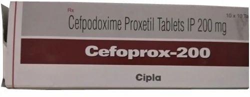 Cefpodoxime Proxetil 200 Mg Tablet, For Pharmaceuticals, Hospital, Grade Standard : Medicine Grade