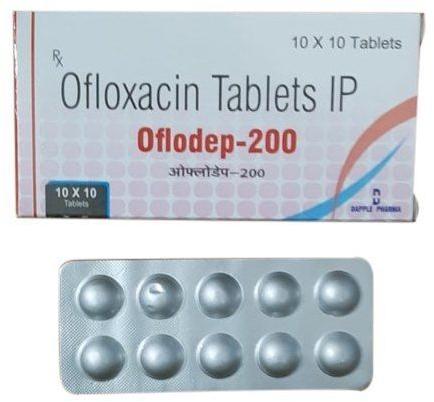 Ofloxacin 200 Mg Tablet, For Pharmaceuticals, Hospital, Grade Standard : Medicine Grade