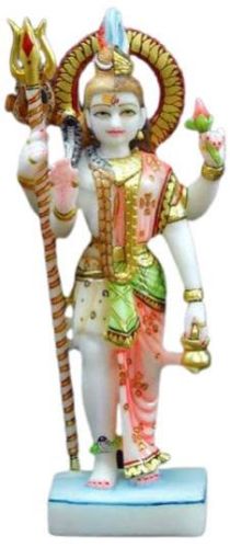 39 Inch Marble Ardhnarishwar Statue, For Shiny, Dust Resistance, Packaging Type : Thermocol Box