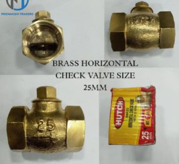 25mm Hutch Brass Check Valve, For Gas Fitting, Oil Fitting, Water Fitting, Feature : Blow-Out-Proof