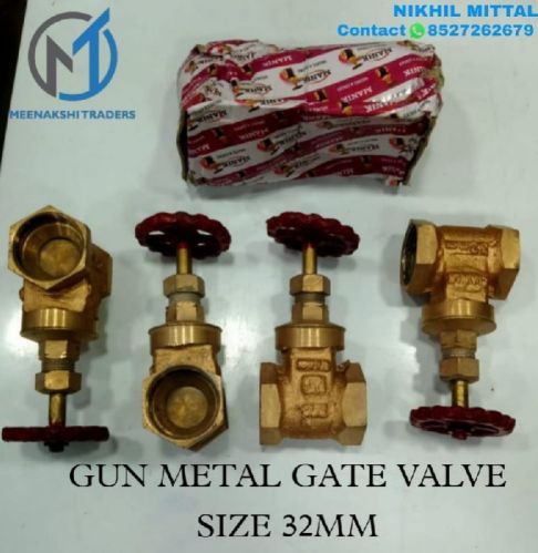 32mm Manik Gun Metal Gate Valve, For Water Fitting, Feature : Blow-Out-Proof, Casting Approved, Corrosion Proof