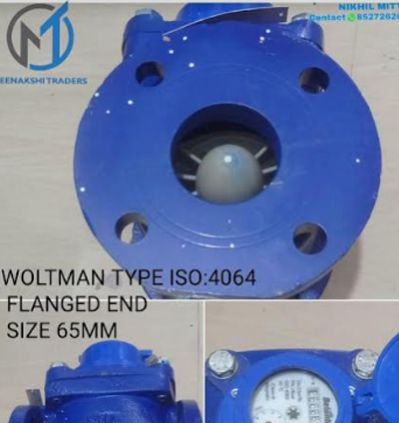 MEENAKSHII TRADERS Automatic 60mm Woltman Water Meter, For Industrial, Size : Multisizes