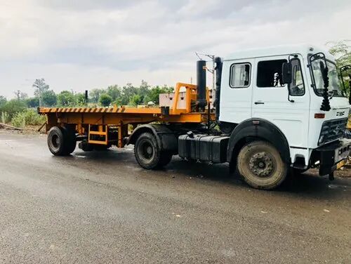 Sameer Mild Steel Heavy Duty Flatbed Trailer, Loading Capacity : 40 - 50 Ton