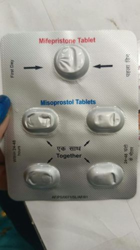 Cipla Mifepristone Misoprostol Tablet, For Home Abortion Pills, Packaging Size : Strip