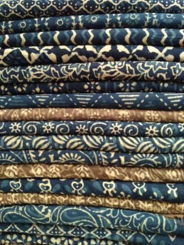 Cotton Indego Printed Fabric, For Garments, Occasion : Ethnic Wear