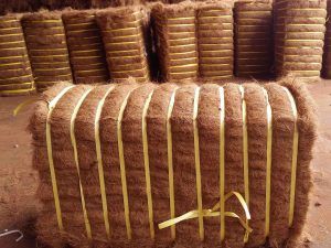 Coir Fiber Bales, For Industrial, Grade : Recycled