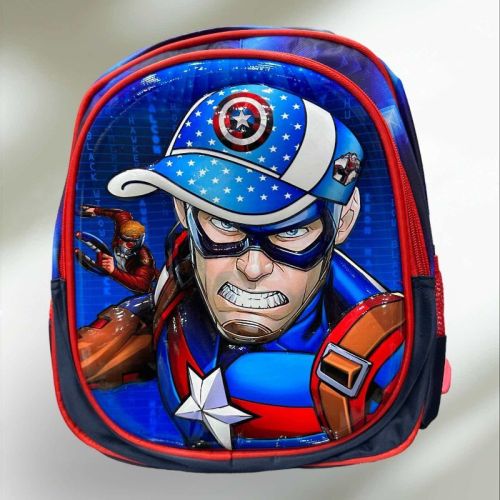 Polyester Kids Captain America Bag, For School, Feature : Fine Finish, Good Quality, Perfect Shape