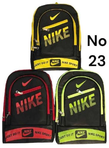 Printed Polyester Nike Backpack Bag, Feature : Easy To Carry, Water Proof