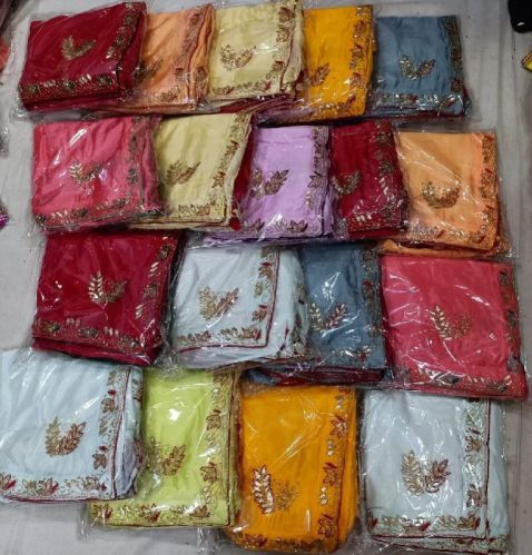 Embroidered Chiffon Hand Work Sarees, Occasion : Party Wear