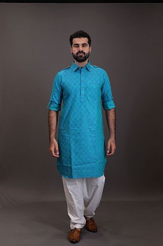 Plain Cotton Mens Pathani Suits, Size : XL