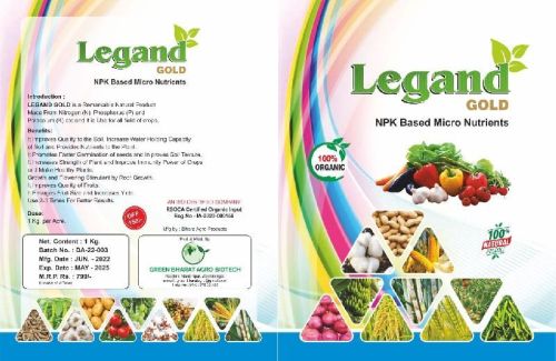 NPK Based Micronutrients Organic Fertilizer, For Agriculture, Packaging Type : Plastic Bag