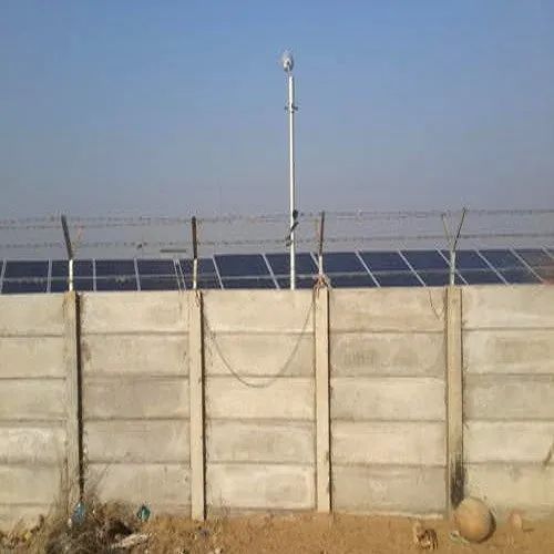 Grey RCC Solar Precast Compound Wall, Wall Type : Panel Build