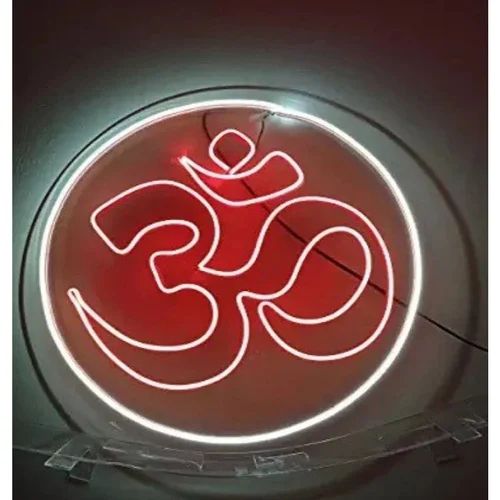 Plastic Om Neon Sign Light