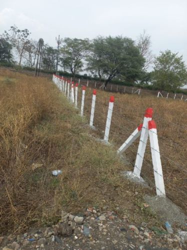 Painted RCC Fencing Pole, Length : 4.25mtr