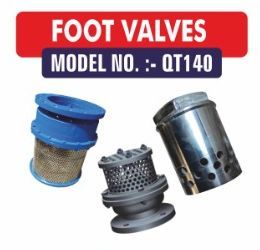 CI/CS/SS304 Foot Valves, Brand Name : Qtc