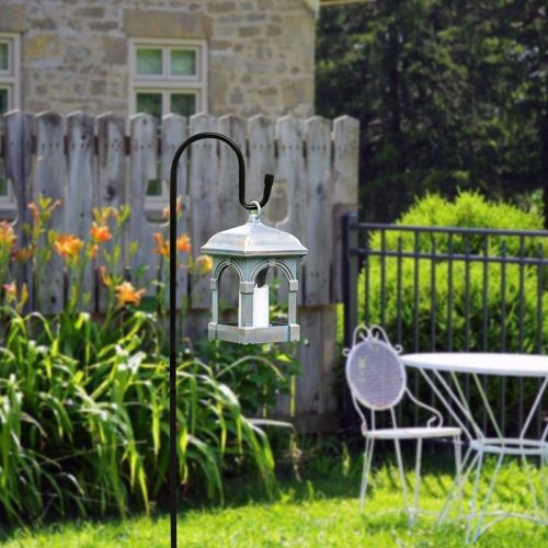 Double Hook Metal Bird Feeder Pole