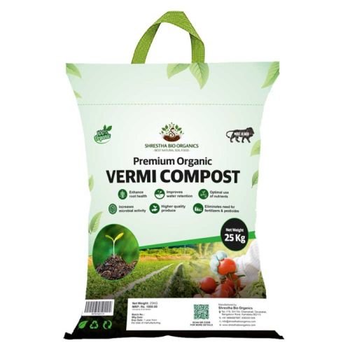 Organic 25kg Vermi Compost Fertilizer, For Agriculture