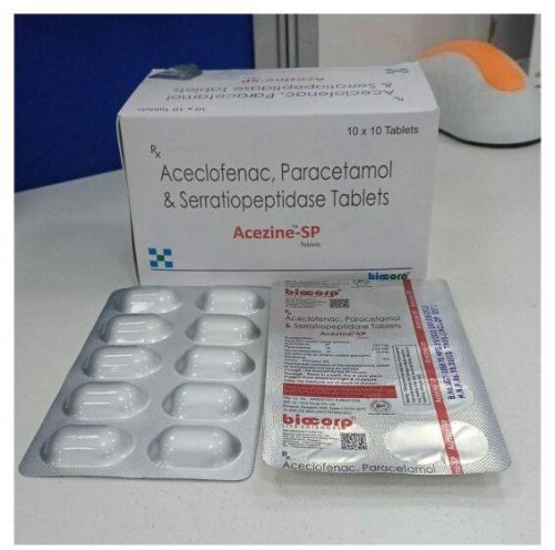 Aceclofenac Paracetamol & Serratiopeptidase Tablets