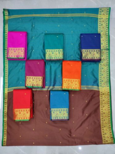 Weaving Karishma Booti Silk Saree, Technics : Woven