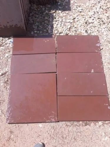 Red Sandstone Slab, For Flooring, Shape : Rectangular