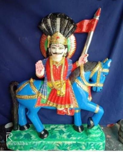 Marble Baba Mohan RAM Statue, Packaging Type : Thermocol Box