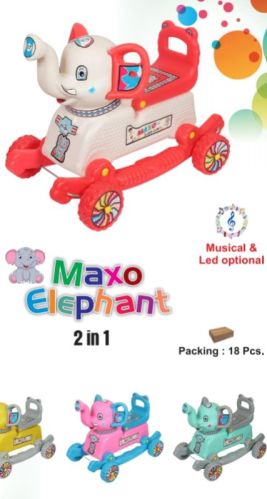 Plastic Elephant Riding Toy, For Baby Playing, Feature : Attractive Look, Perfect Shape