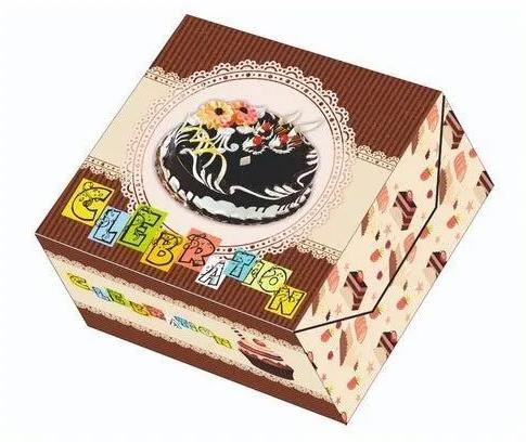 Printed Cake Boxes, Size : 4. 8x8x8, 8x8x5, 6x6x3, 7x7x4