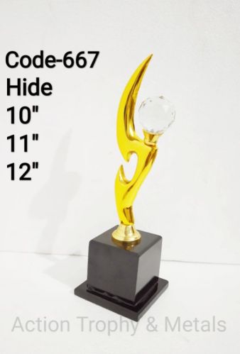 11 Inch NZ Ring Diamond Trophy, For Awards, Feature : Attractive Look, Fine Finished, Long Lasting