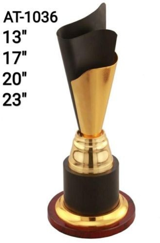 13 Inch Black Cone Trophy, For Awards, Packaging Type : Paper Box