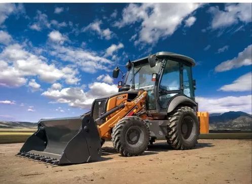 Yellow Case 770NXE Backhoe Loader