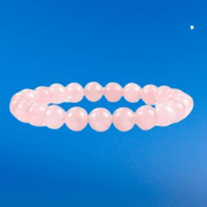 Rose Quartz Bracelet, For Jewellery Use, Form : Solid