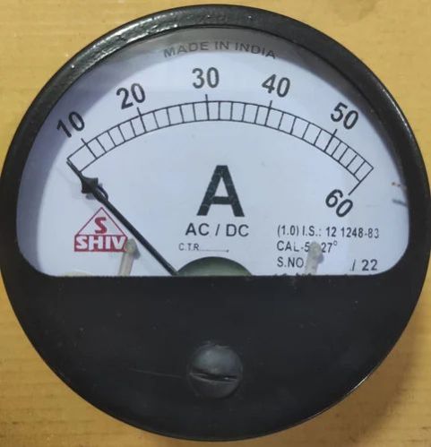 Shiv Plastic Analog Projection Ampere Meter, For Industrial