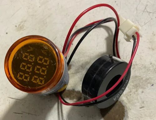 Round Indicator LED Ampere Meter, For Motorcycle, Display Type : Digital
