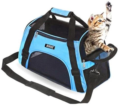 1KG Nylon Buraq Foldable PET Carrier, Size : Free Size