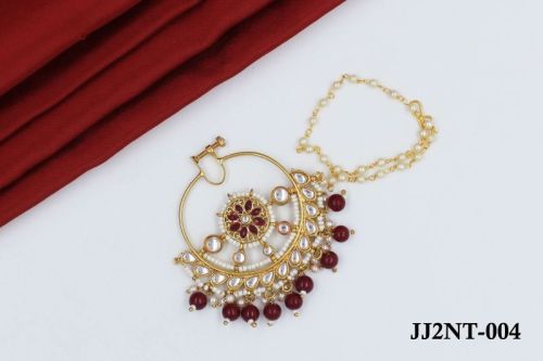 Polished JJ2NT-004 Designer Nath, Occasion : Party Wear, Wedding Wear