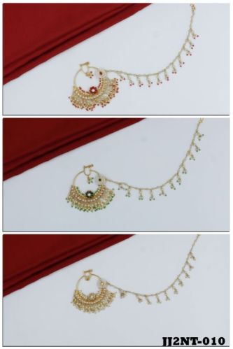 Polished JJ2NT-010 Designer Nath, Occasion : Party Wear, Wedding Wear