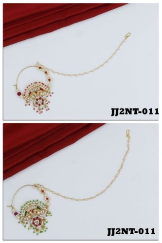 Polished JJ2NT-011 Designer Nath, Occasion : Party Wear, Wedding Wear