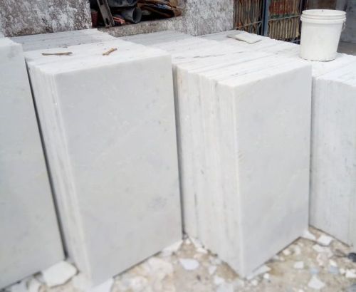 Rectangular White Marble Slabs, For Flooring Use, Making Temple, Feature : Good Quality