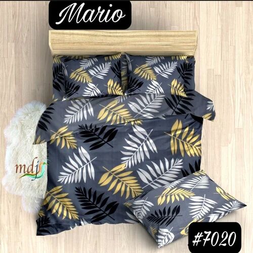 Multicolor Glace Cotton Bed Sheet, For Home, Hotel, Lodge, Picnic, Size : Multisizes