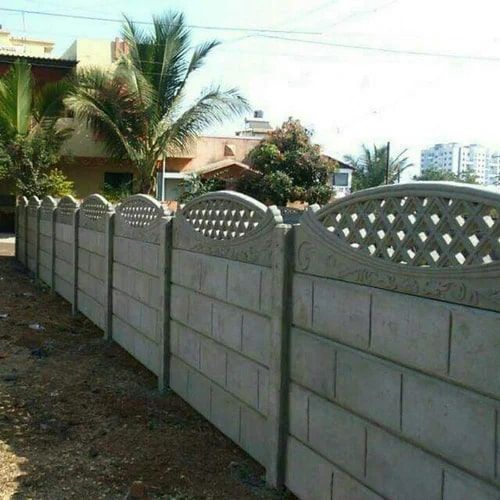 Concrete Precast Compound Wall, For Boundaries, Color : Gray