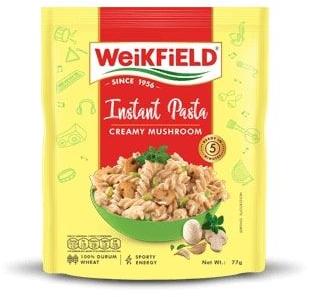 Weikfield Instant Creamy Mushroom Pasta, Packaging Type : Plastic Bags