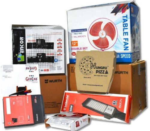 Printed Corrugated Box, For Packing Electronic Goods, Industrial Use, Color : Multicolor