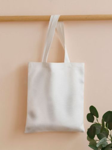 White Canvas Tote Bag, Gender : Unisex