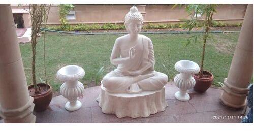 Sandstone Buddha Statue, Packaging Type : RED