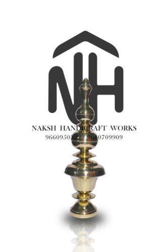 Brass Light Weight Mandir Shikhar Kalash, For Worship, Style : Antique