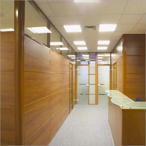 Plywood Partition Wall Service, For Banquet Hall, Conference Room, Home, Hotel, Office, Color : Brown