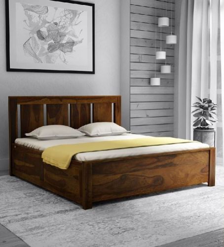 S.s Doors Rectangular Teak Wood Bed, For Bedroom Use, Home, Hotel