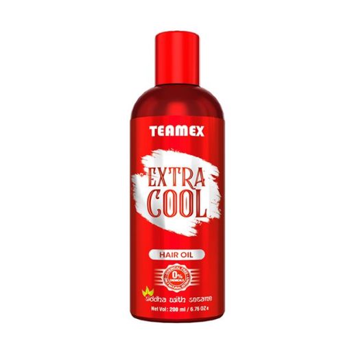 Teamex Virgin Extra Cool Hair Oil, For Cooking, Style : Natural, Crude