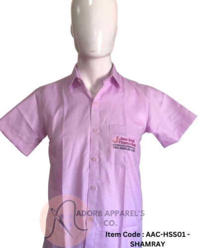 Plain Office Half Sleeve Shirt, Color : Purple