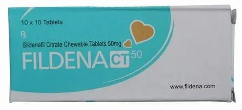 Fildena CT 50 Tablet, Packaging Type : Box